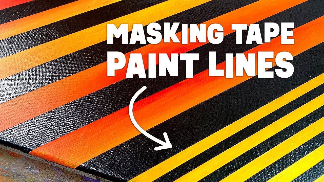 Get RAZOR SHARP paint lines with masking tape using THIS technique!