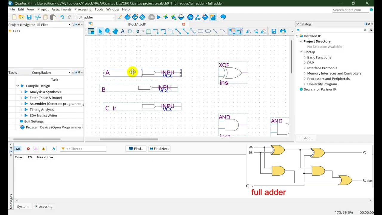 FPGA Ch0-1 Creating a Quartus project