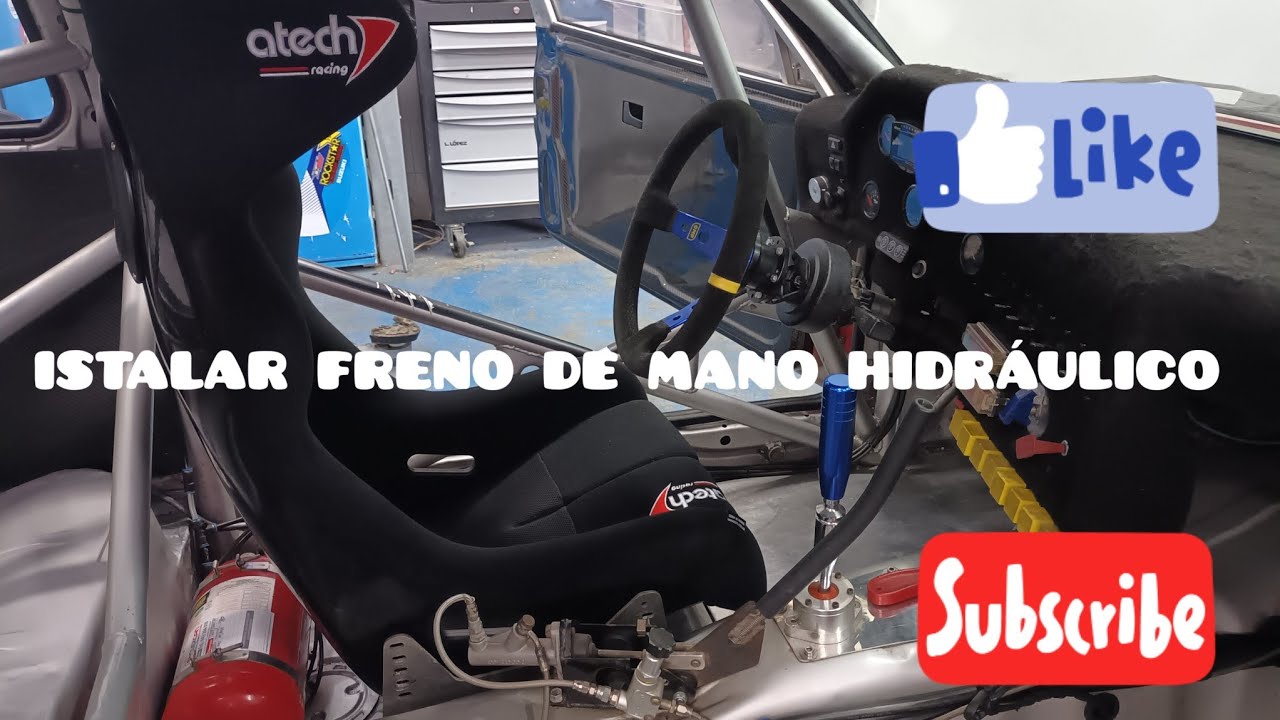 Como instalar freno de mano hidráulico,  muy sencillo y rapido
