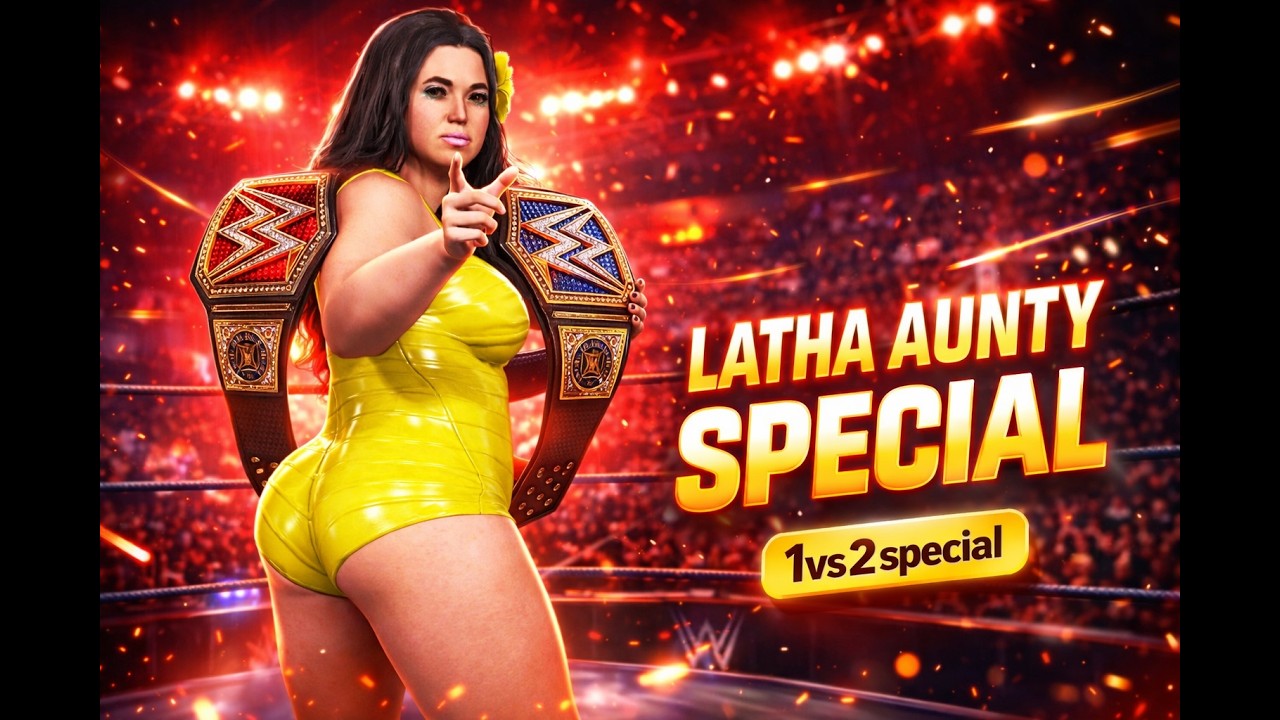 Latha Aunty VS Randy & Gunther - 1 vs 2 | Stunner & RKO VS Styles Clash | WWE 2K23 | Mar 18, 2026