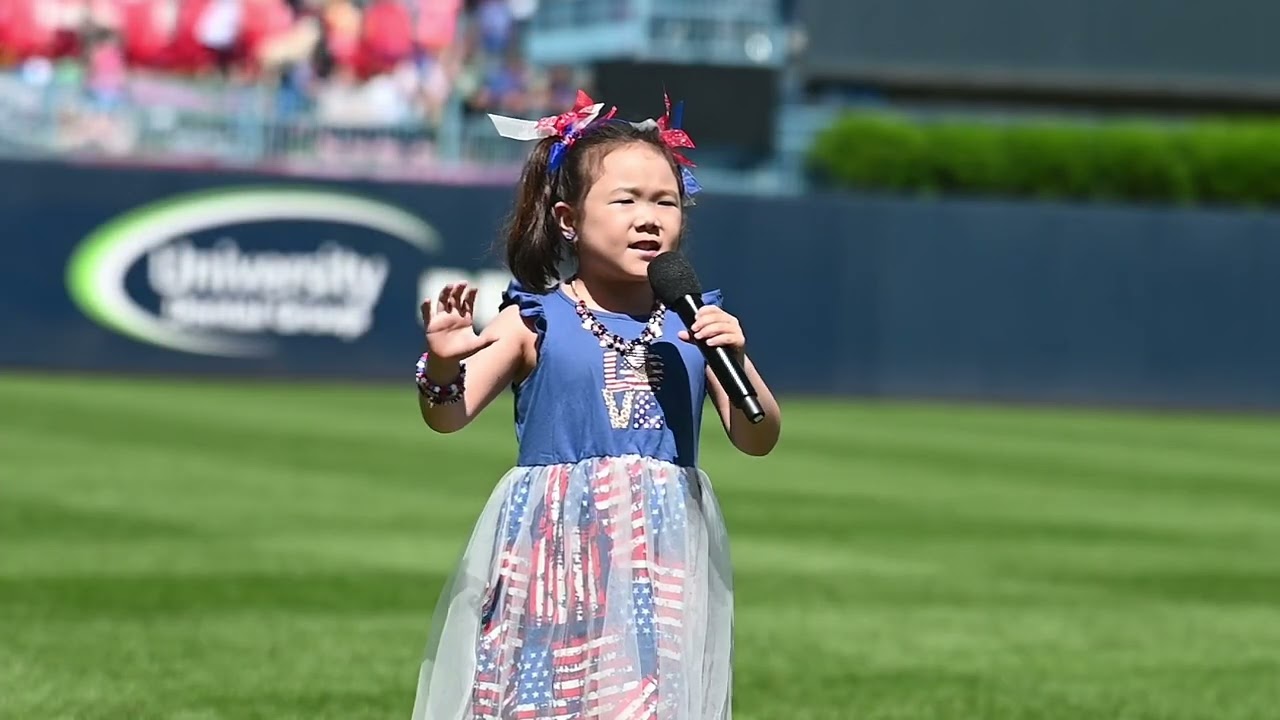 Eight-year-old Mirabel P Weston performed 