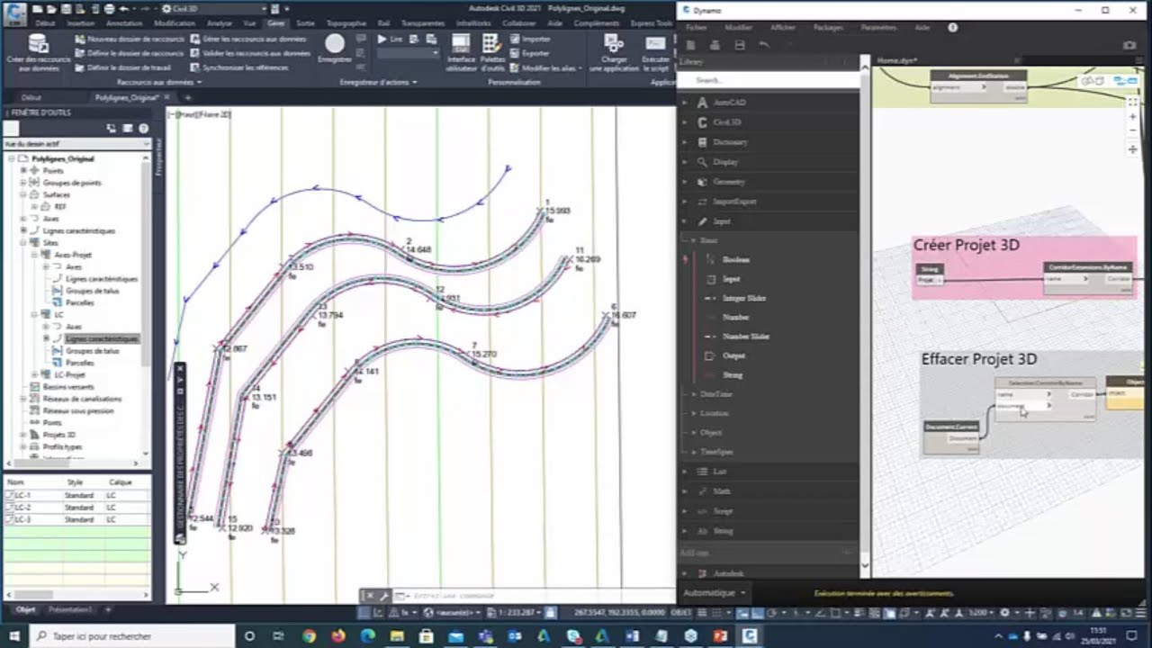 2021-03-25 Dynamo pour Civil 3D