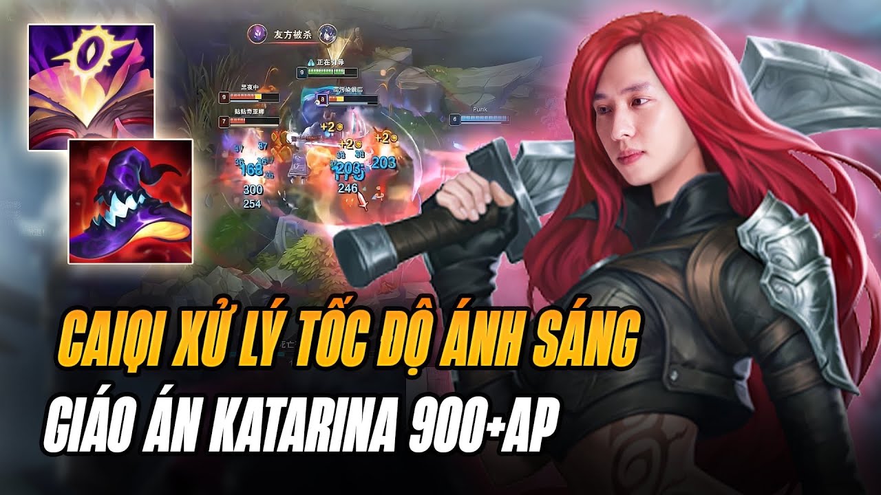 CAIQI VÀ GIÁO ÁN KATARINA HƠN 900 AP XỬ LÝ TỐC ĐỘ ÁNH SÁNG FARM 20 MẠNG VỚI LƯỢNG SÁT THƯƠNG KHỦNG