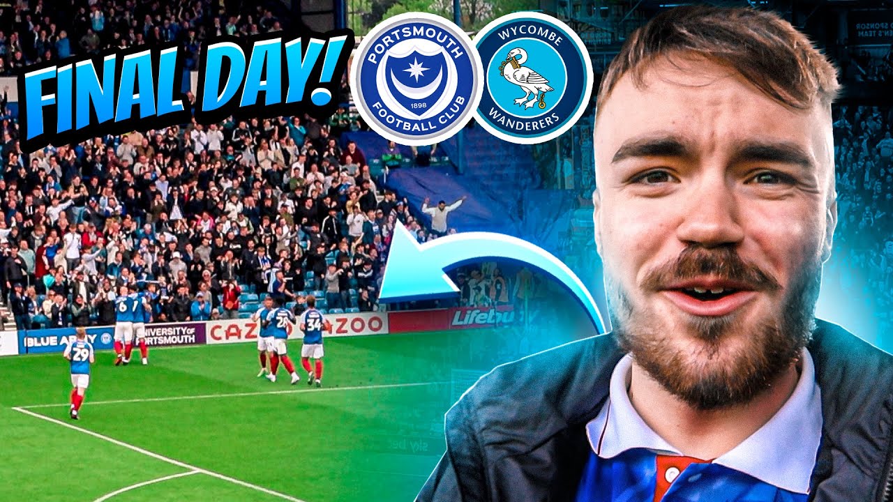 PORTSMOUTH vs WYCOMBE | 2-2 | PADDY LANE RESCUES A POINT FOR POMPEY ON FINAL DAY AT FRATTON!