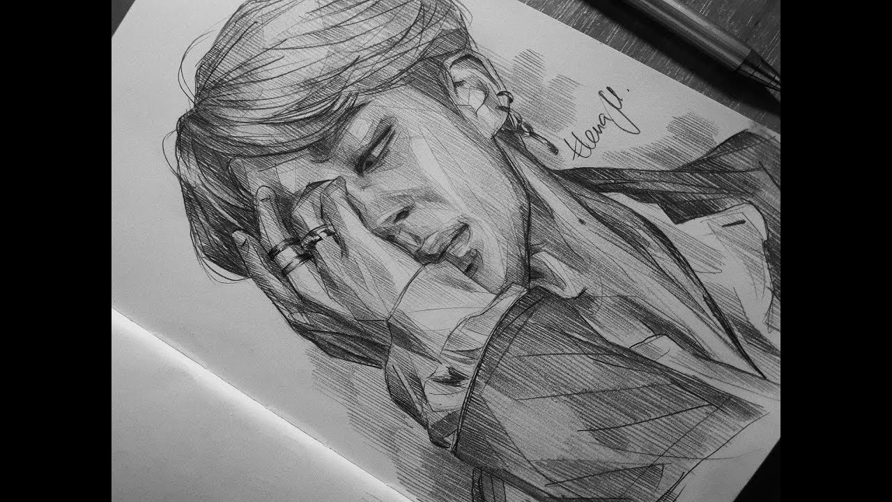 Jimin Park | graphite sketch (by Elena Martynyuk)