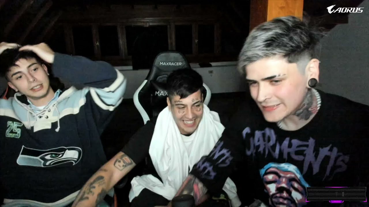 LIT KILLAH, DUKI Y RUSHERKING TIRANDO FREESTYLE EN DIRECTO