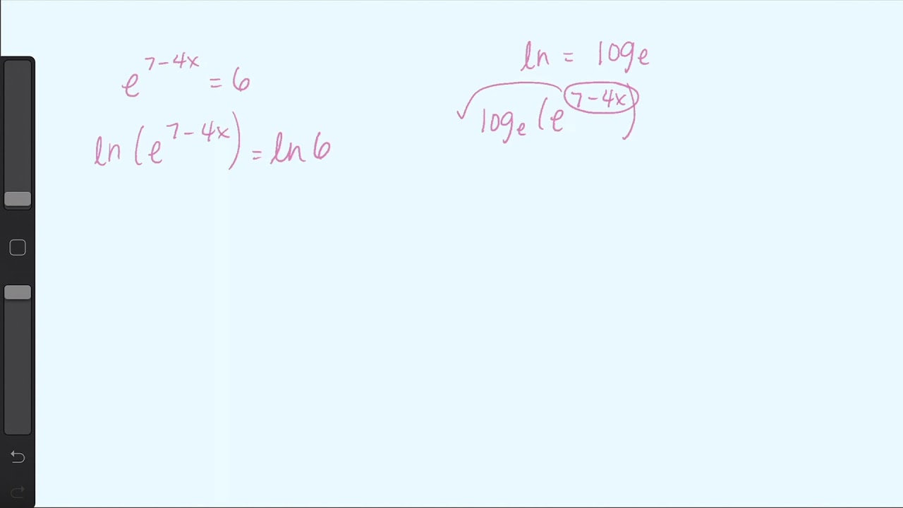 Calculus 1 | Solve for x using Natural Logs
