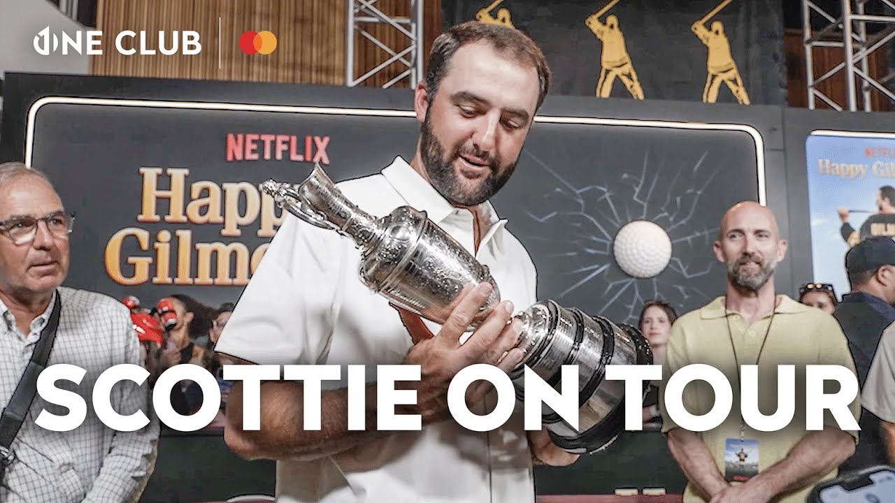 Scottie Scheffler takes the Claret Jug to the Happy Gilmore 2 Premiere! | Inside The Open