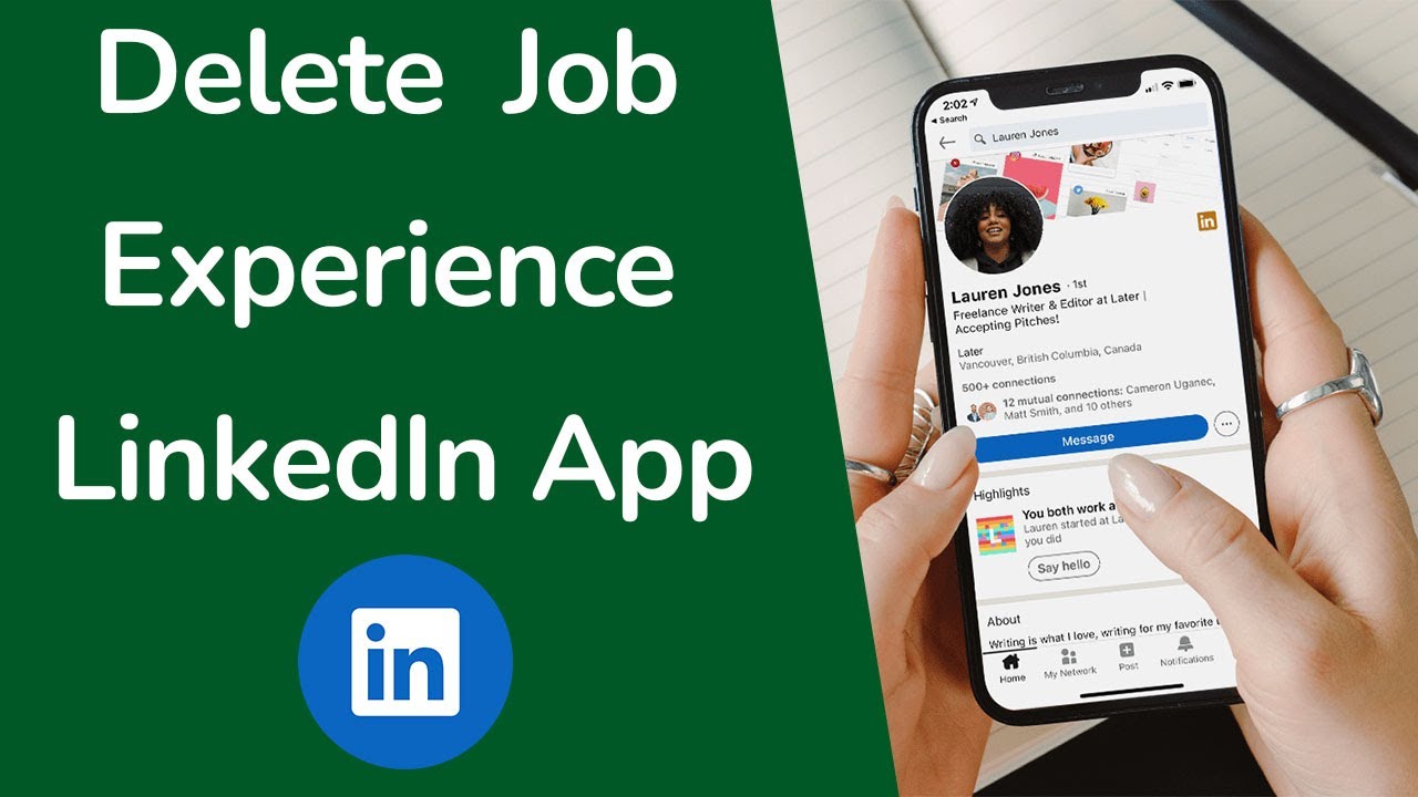 How to Delete Your Job Experience on LinkedIn App?