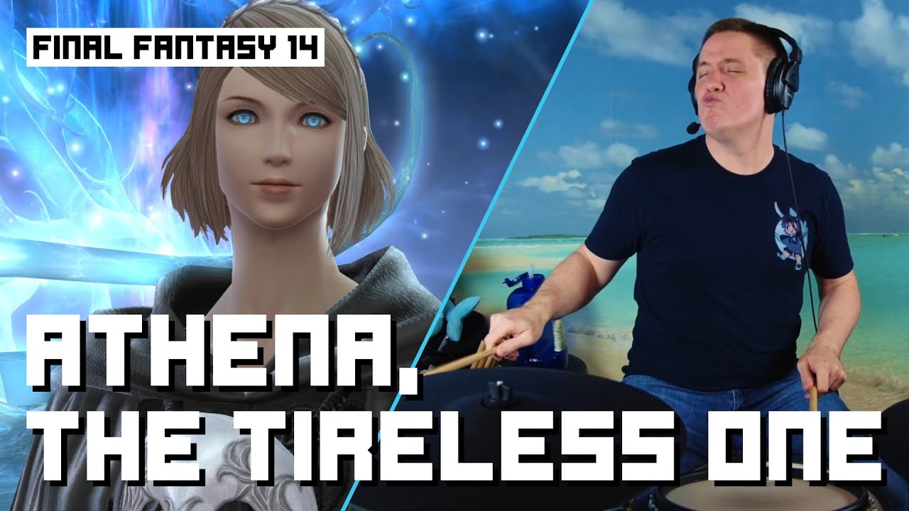 Athena, The Tireless One From Final Fantasy 14 On Drums!