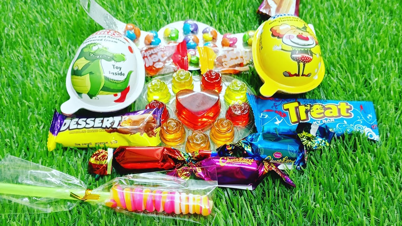 satisfying video ASMR jelly candy lollipop gems chocolate candy 🍫🍬🍡🍢🍭🍫🍬🍡