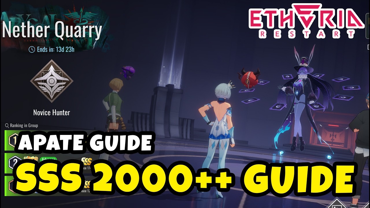How to Reach SSS 2000 +++ in Nether Quarry — Apate Boss Full Guide | Etheria Restart