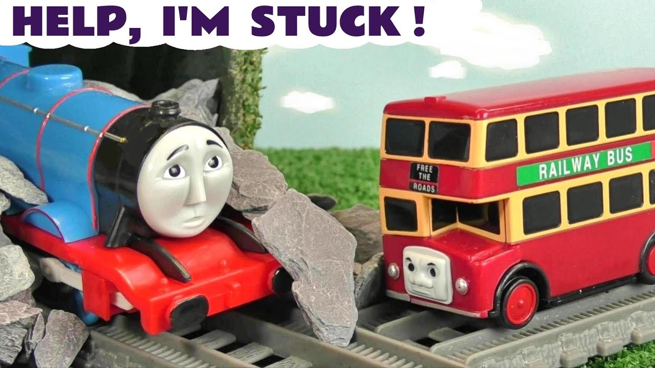 Thomas Trains get stuck in these Train Stories with Bulgy the Bus
