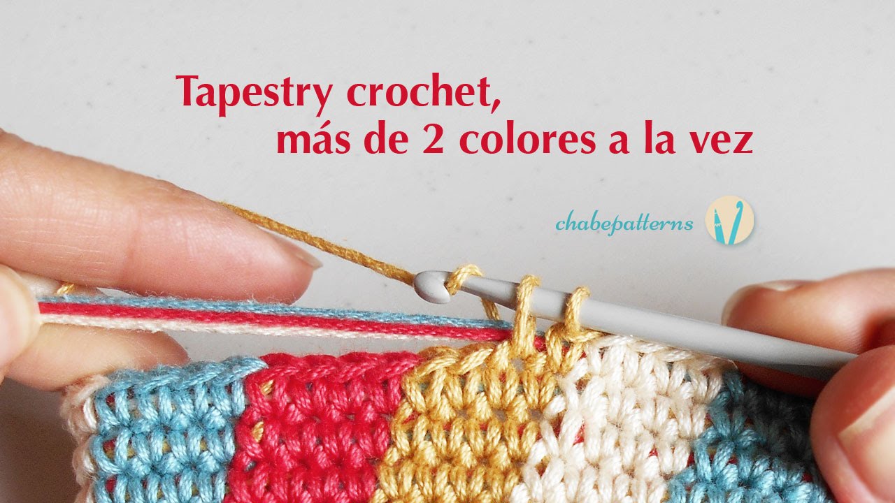 Tapestry crochet, m&aacute;s de 2 colores a la vez