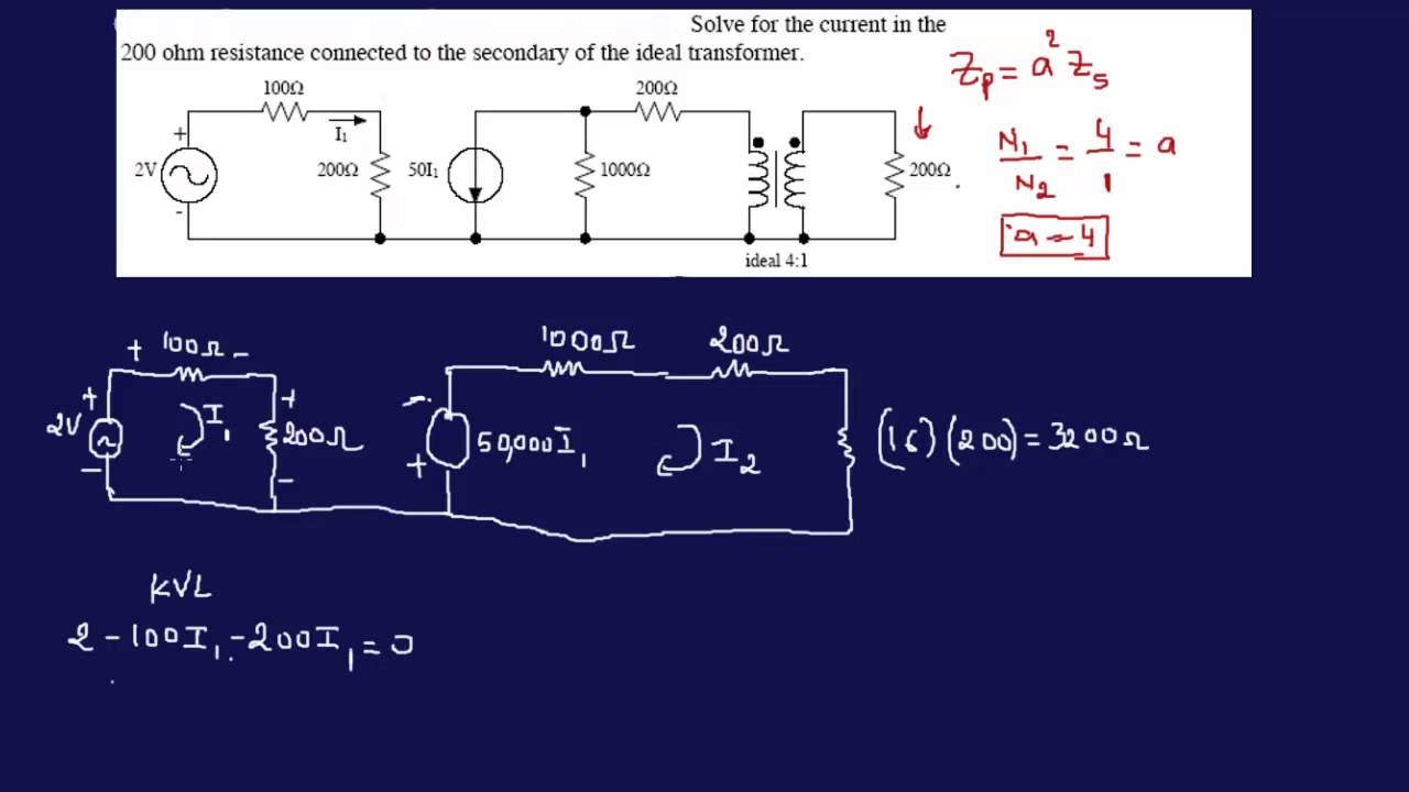 Transformer Example Problem-FE/EIT Review Problem