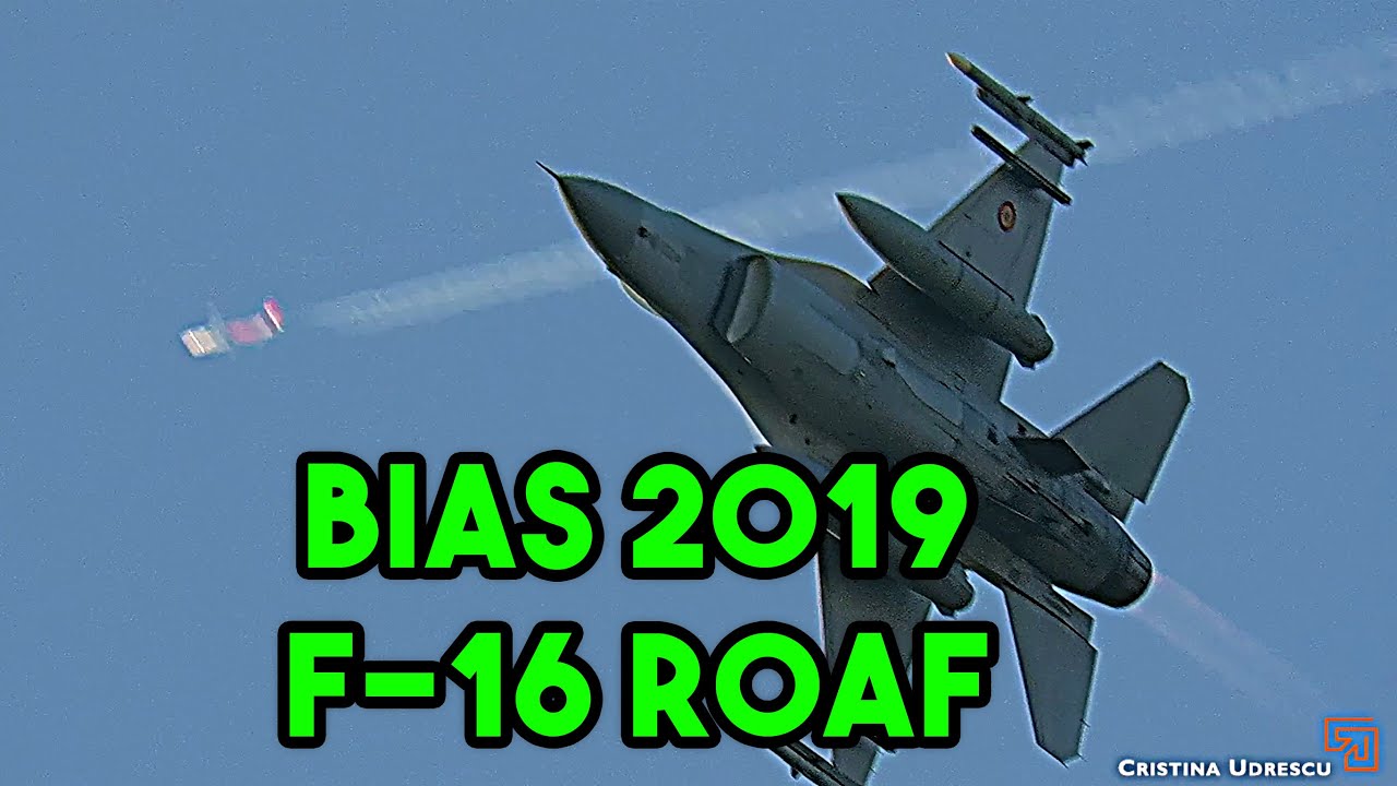 BIAS 2019  ROAF F-16 FIGHTING FALCON  #flares #airshow #f16 #BIAS2019