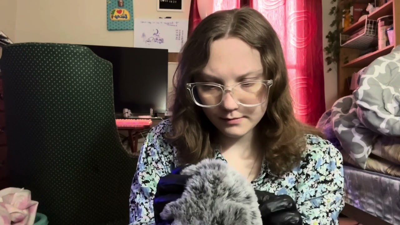 ASMR || Glove ASMR and hair play RP (request from Lukas)