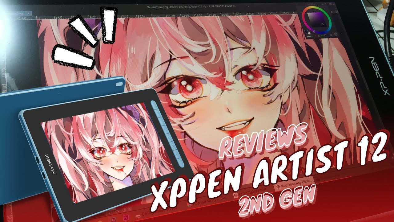 [Reviews] Bảng vẽ XPPen Artist 12 2nd gen - Cảm ứng màng hình, bút nghiêng 60 độ