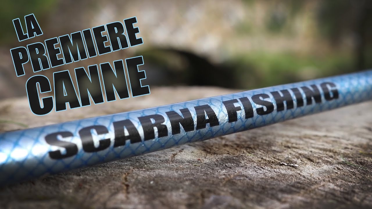 Canito monte sa PREMIÈRE CANNE à PECHE ! [Rodbuilding Scarna]