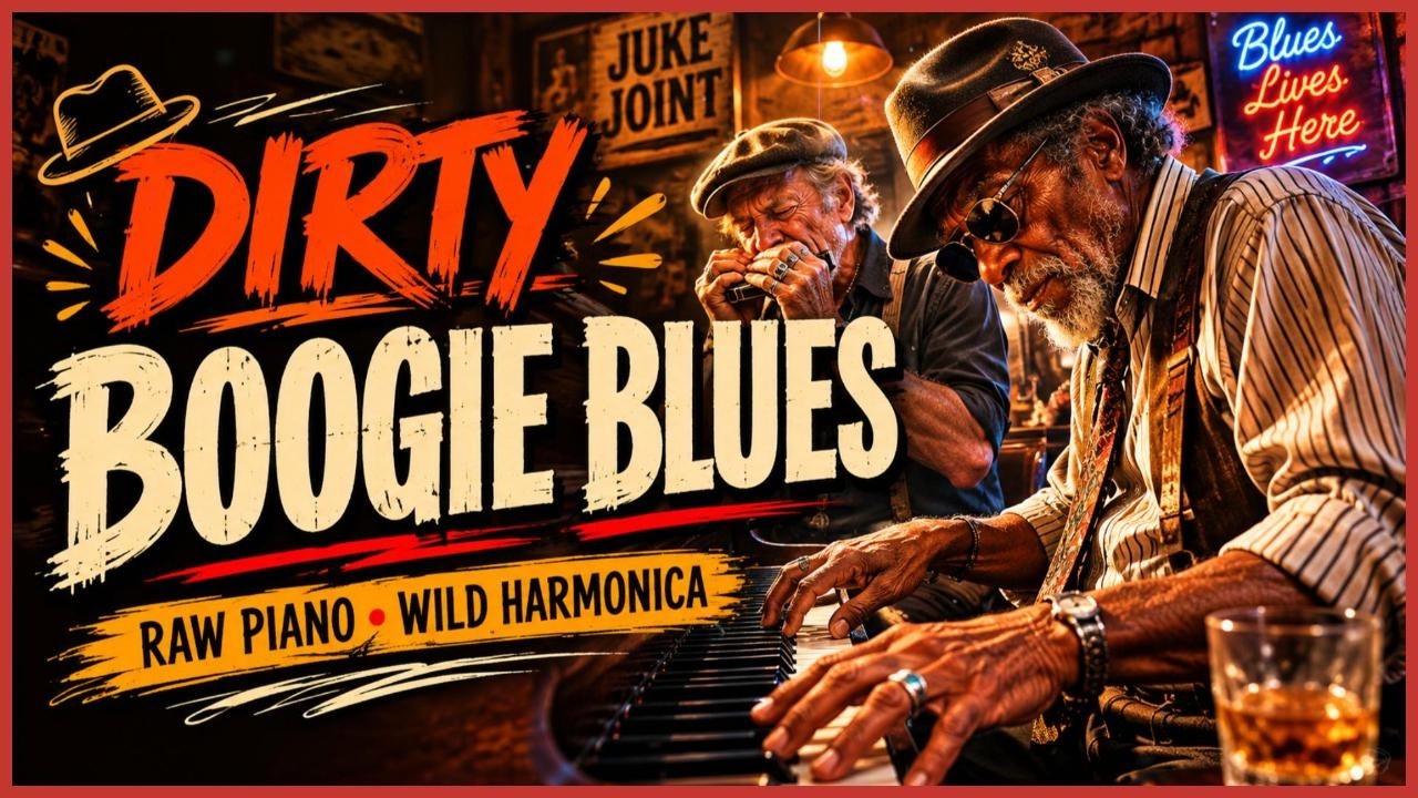 Dirty Boogie Woogie Blues | Raw Piano, Wild Harmonica & Southern Blues Guitar