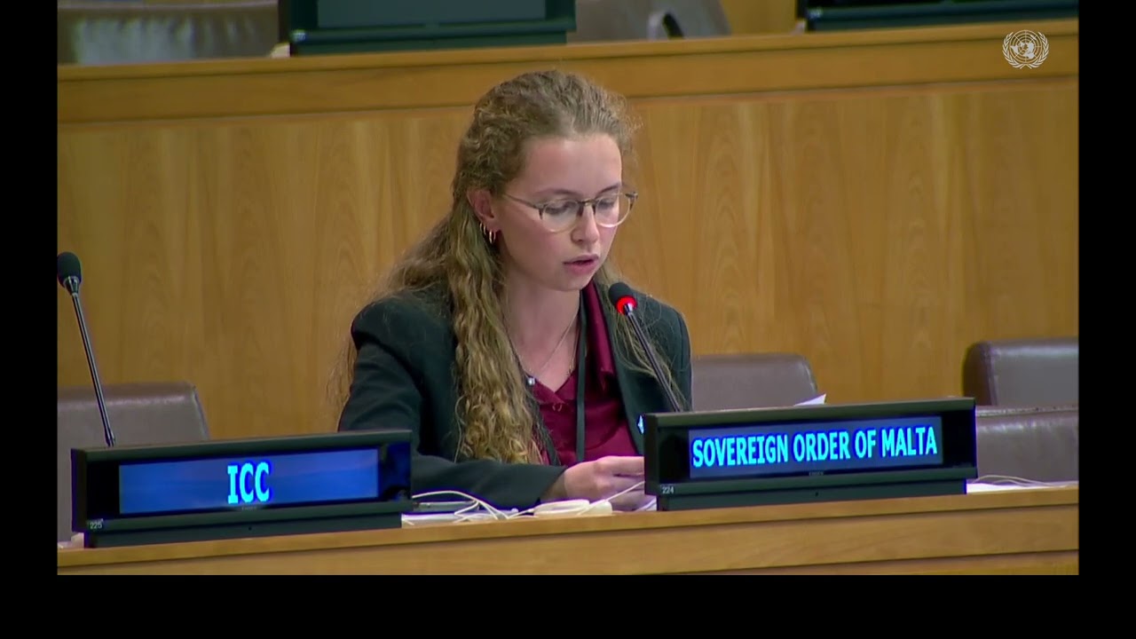 Advisor Costanza Lucii delivered a speech during the Third Committee.