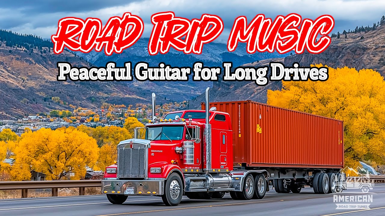 Peaceful Guitar Strings & Scenic Horizons for Long Drives Through Quiet American Routes