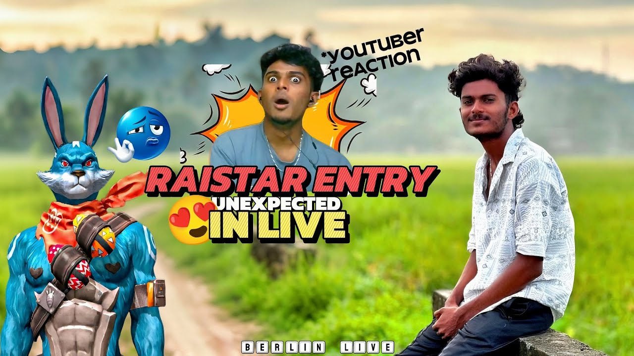Raistar Unexpected Entry In Live 👀 Berlin Reaction 😍 Raistar Raid 📈💥 FOXY GAMING MALAYALAM 🫶🏽