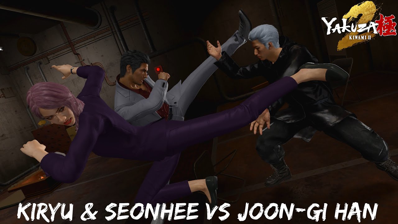 Yakuza Kiwami 2: Kazuma Kiryu & Seonhee vs Joon-gi Han