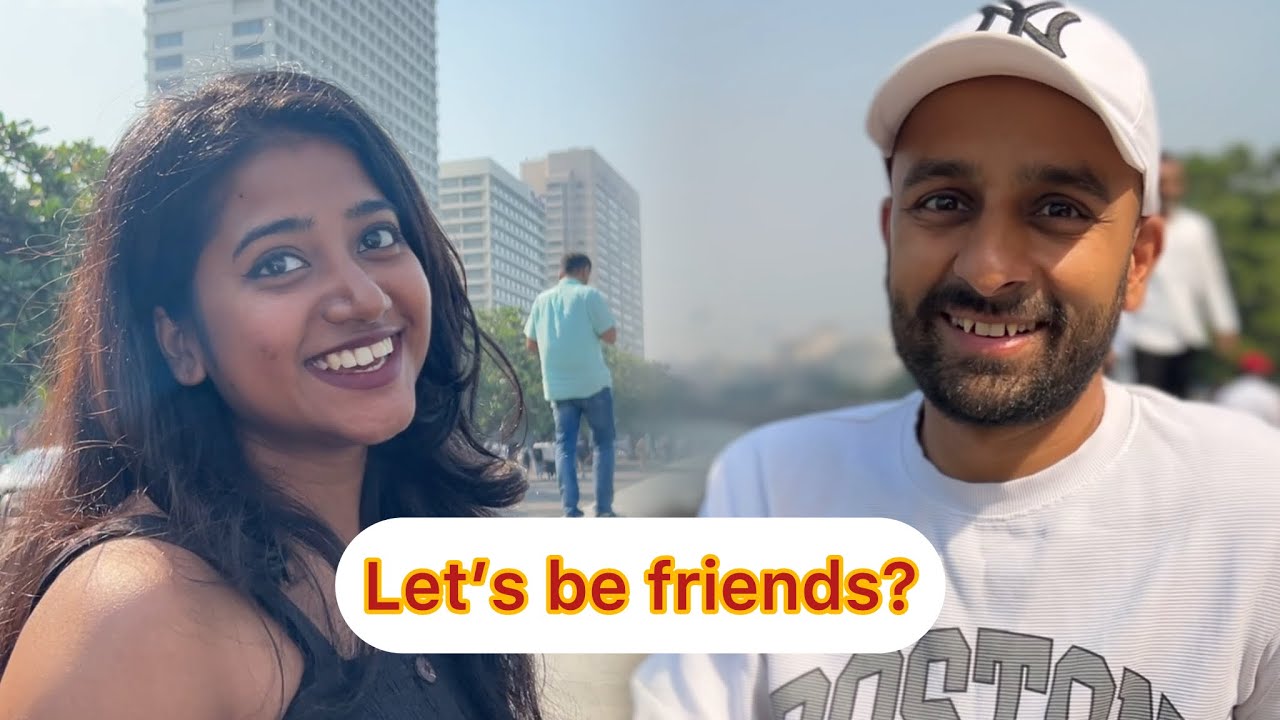 I met a beautiful stranger at Marine Drive😍
