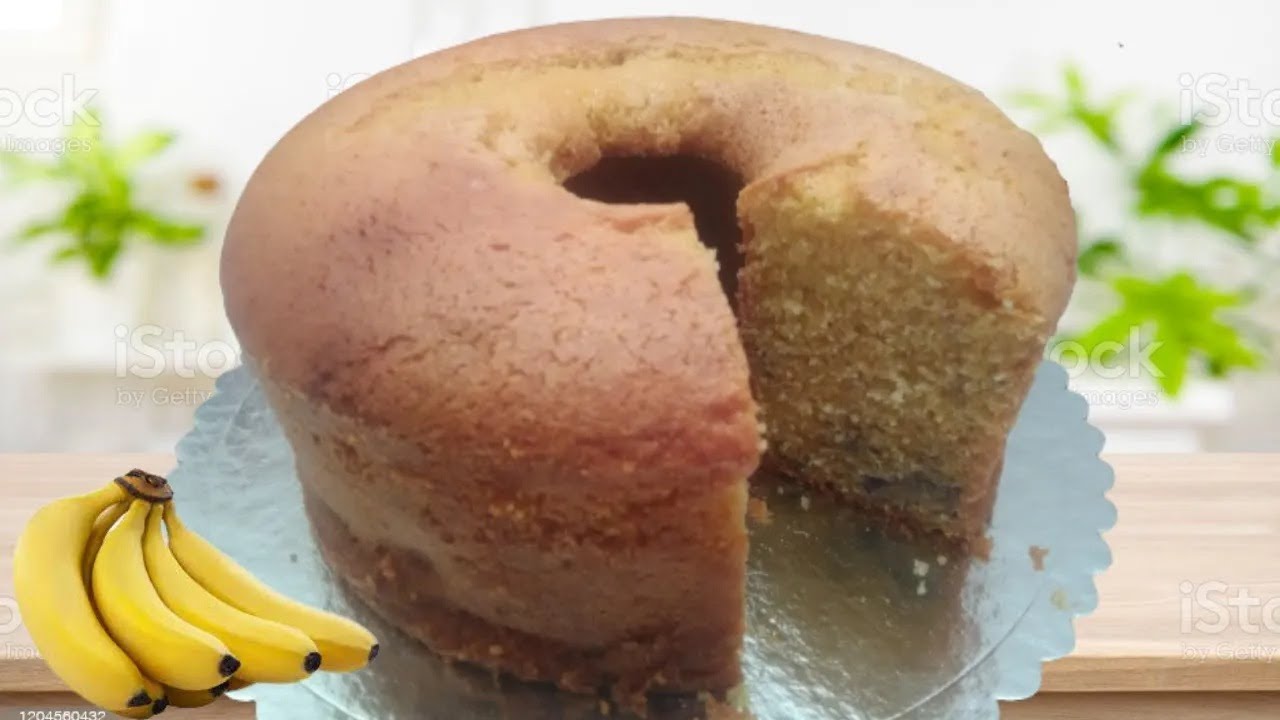 BOLO DE FUBÁ COM BANANA, receita super simples e muito deliciosa