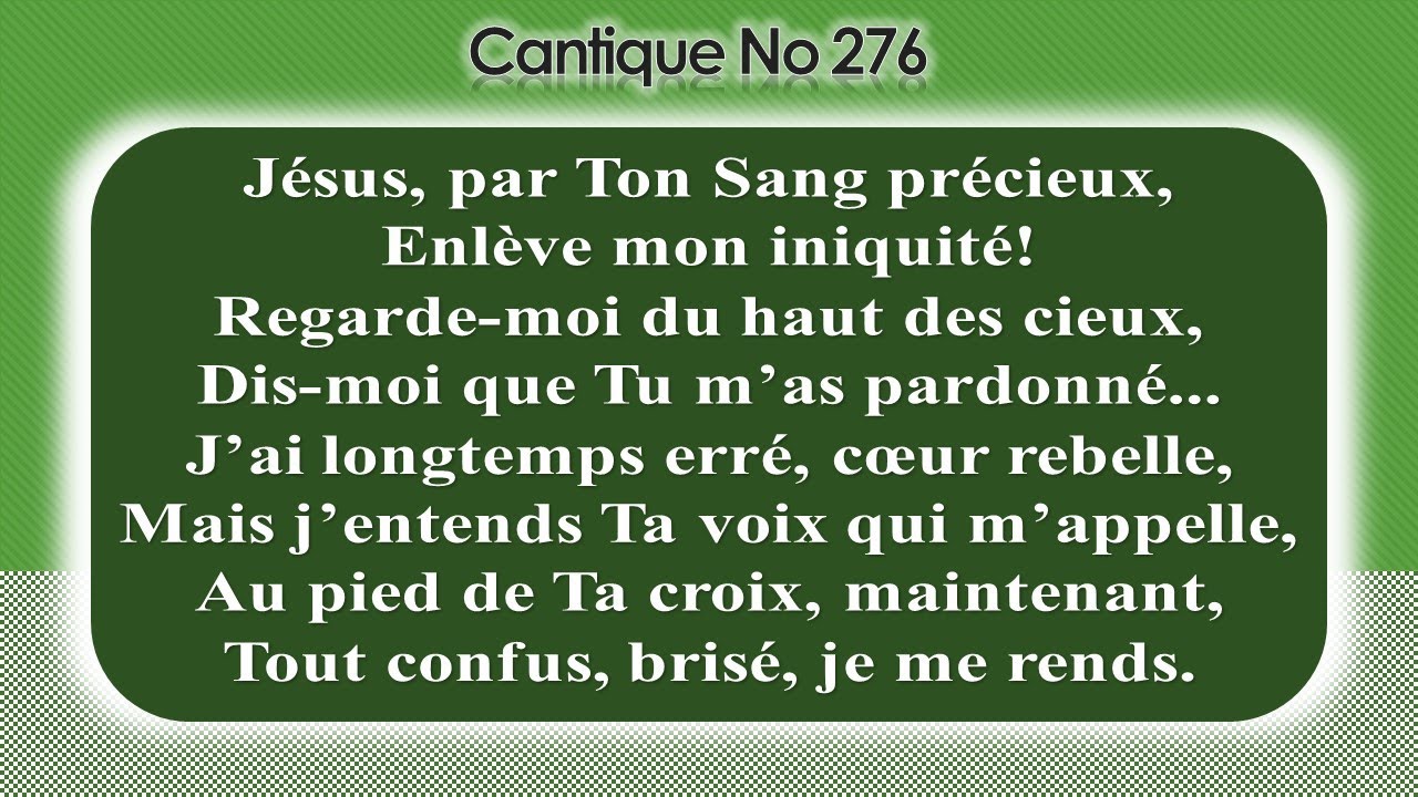No 276-Jésus, par Ton Sang précieux