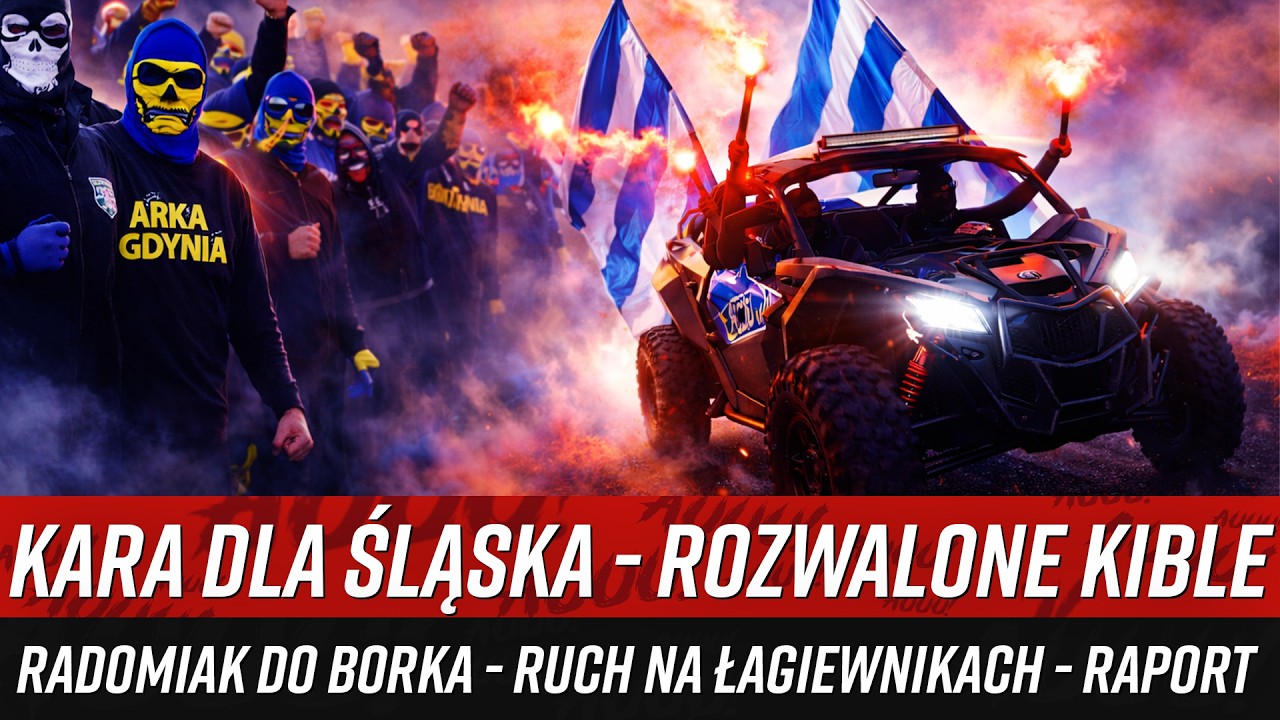 Kara dla Śląska - rozwalone kible - Radomiak do Borka - Ruch na Łagiewnikach - RAPORT (03.2026)