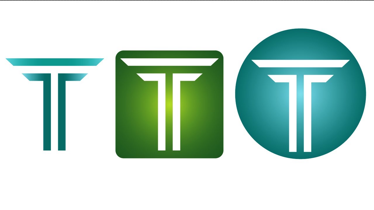 T Logo Design Illustrator | T Letter Logo Design Illustrator