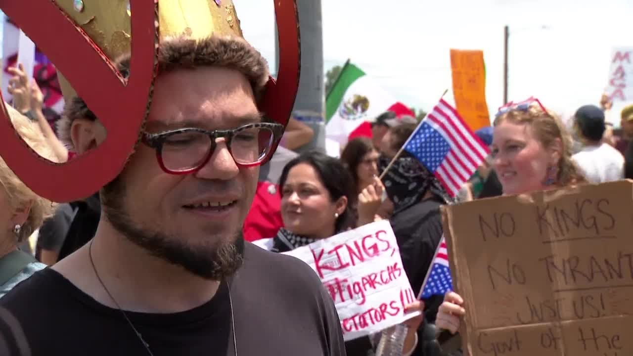 Nashville 'No Kings' protest draws thousands as ICE reports record numbers