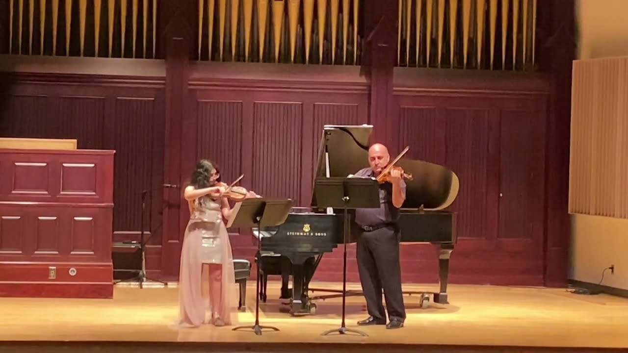 Angelina Iskandar playing Dance Espagnole by Manuel de Falla with Fadi Iskandar.