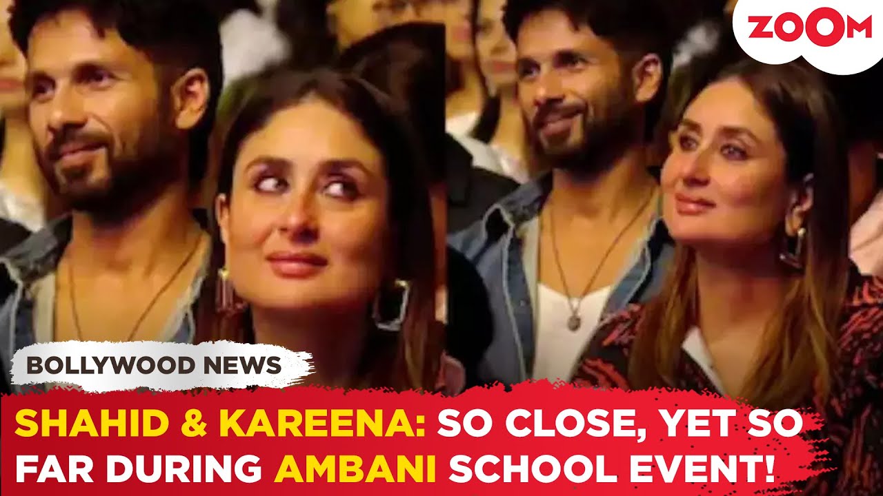 Shahid Kapoor & Kareena Kapoor Khan ATTEND Ambani School event, AVOID eye contact sitting close by!