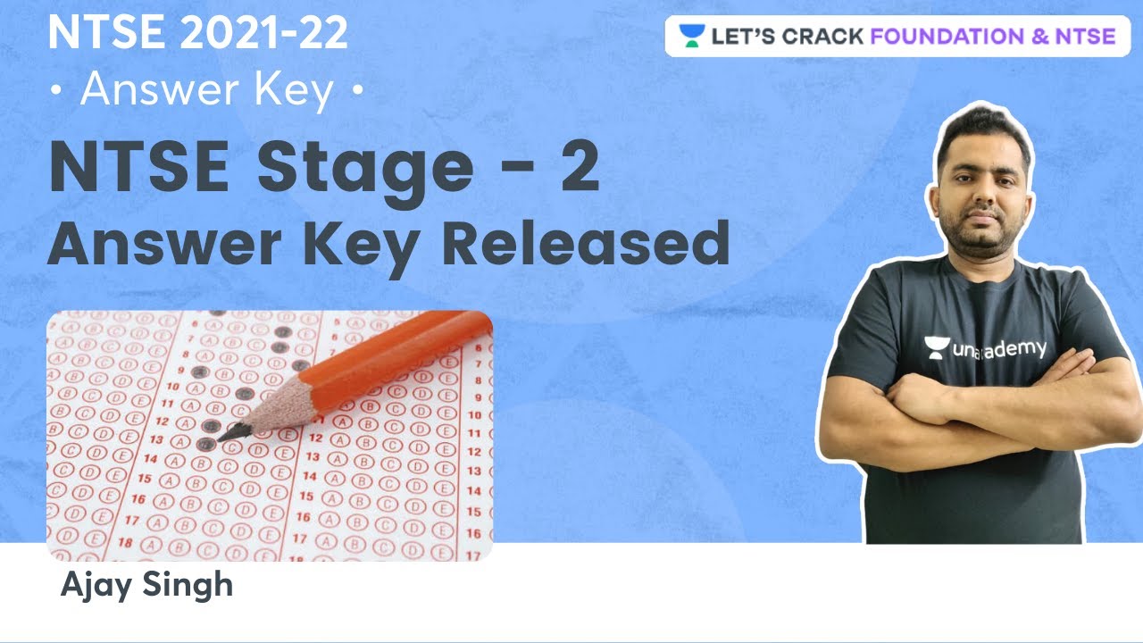 NTSE STAGE 2: MAT Answer Key Released | NTSE Stage - 2 2021 | Foundation & NTSE | Ajay Singh