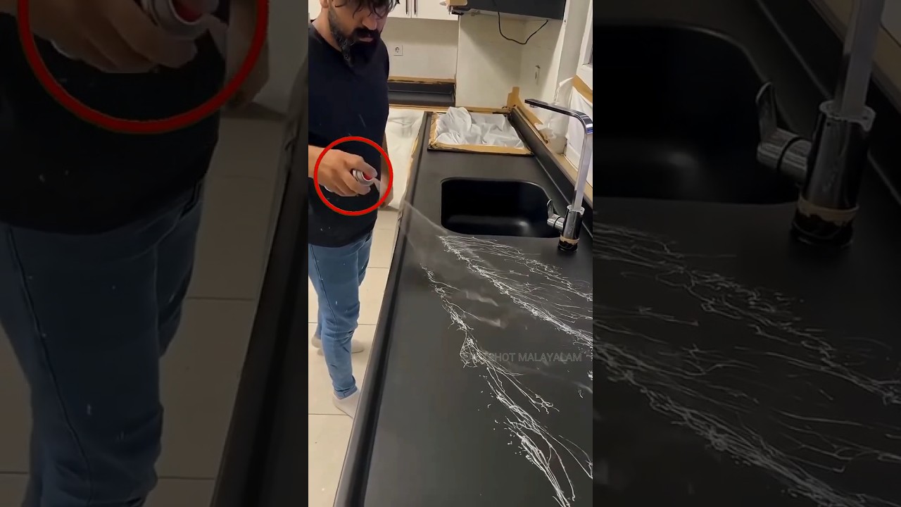 He paint with just one spray😯    