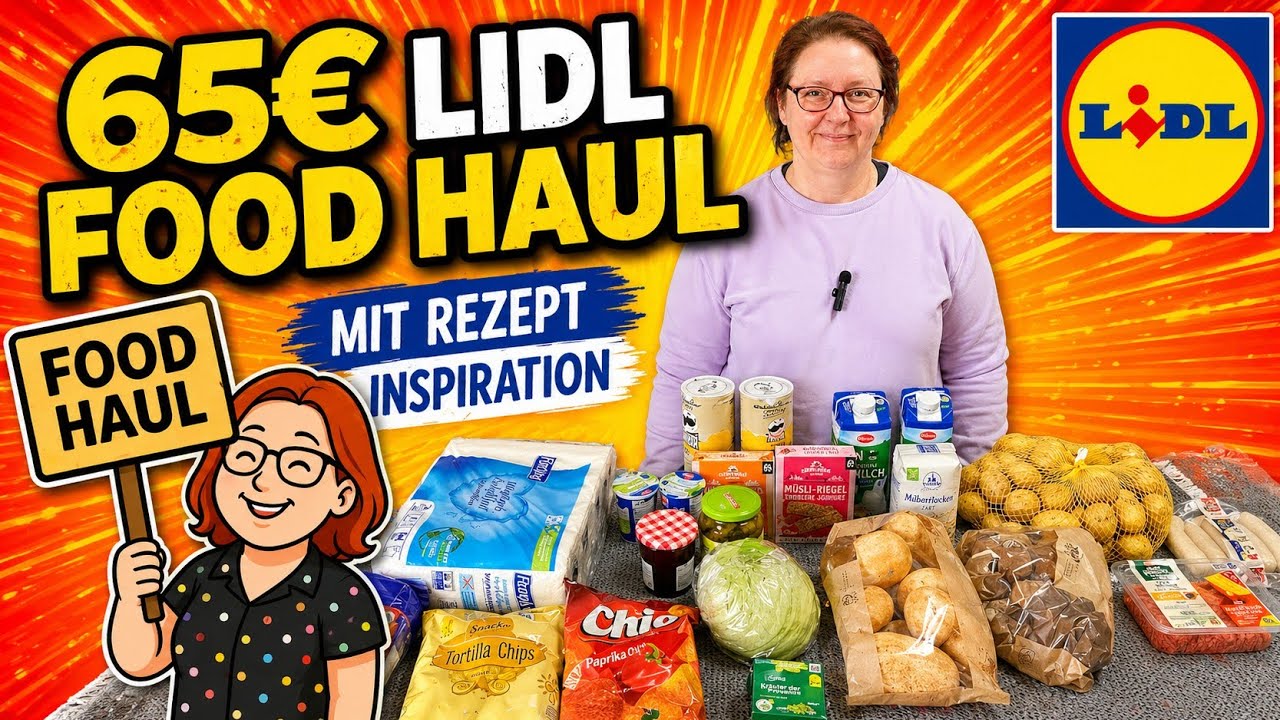 👉 65€ Lidl Food Haul 🛒 Mit Rezept Inspiration