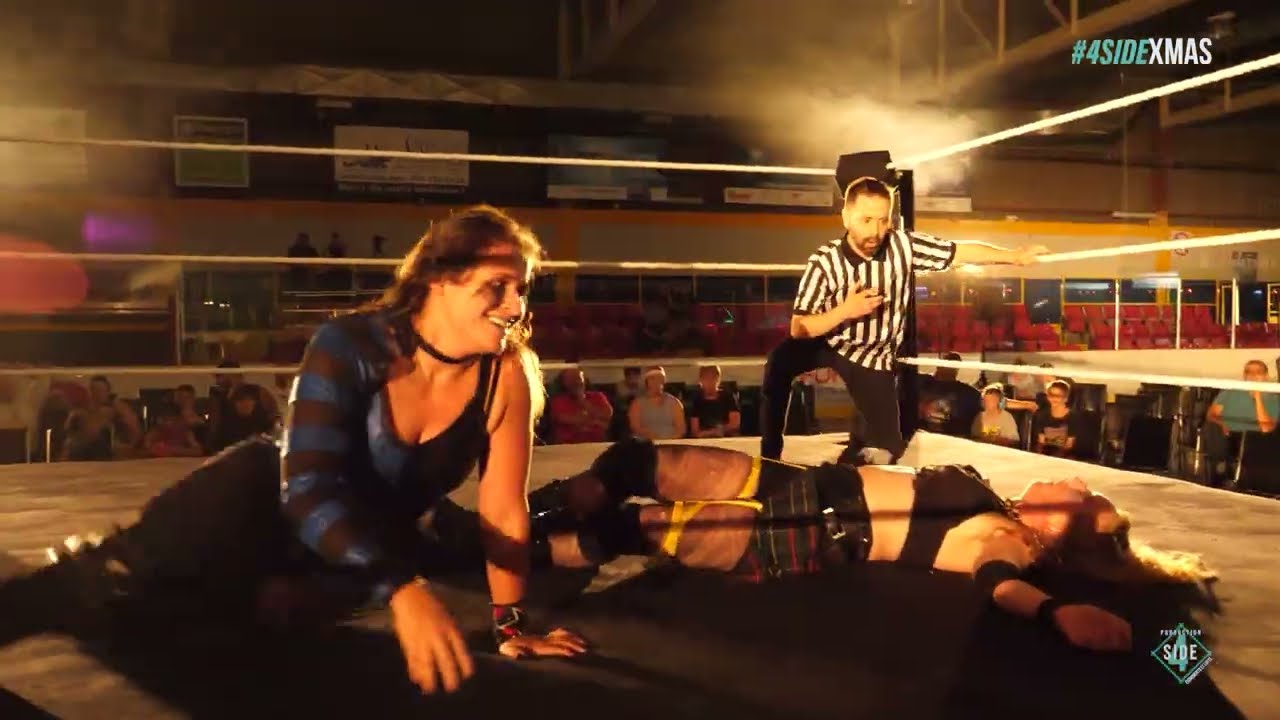Christmas Camper's Madness Sally vs McKenrose #womenswrestling