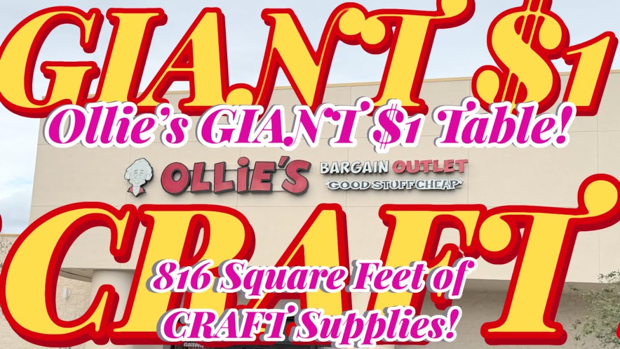 CARDSTOCK OVERLOAD Craft Supplies OLLIE’S New Finds SHOP With ME Peeps MARKERS Chipboard RIBBON Kits