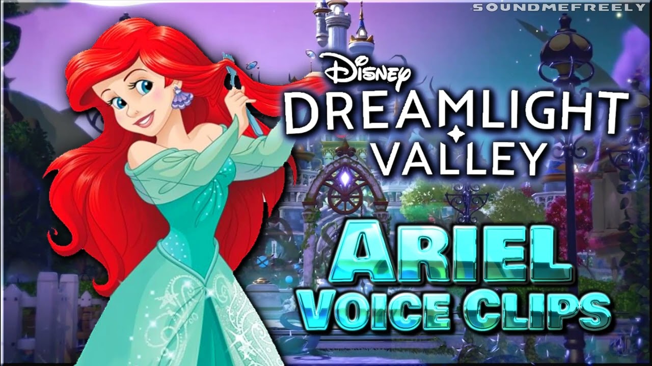 Все озвученные фрагменты Ариэль • Disney Dreamlight Valley • Все озвученные реплики • 2022 (Джоди...