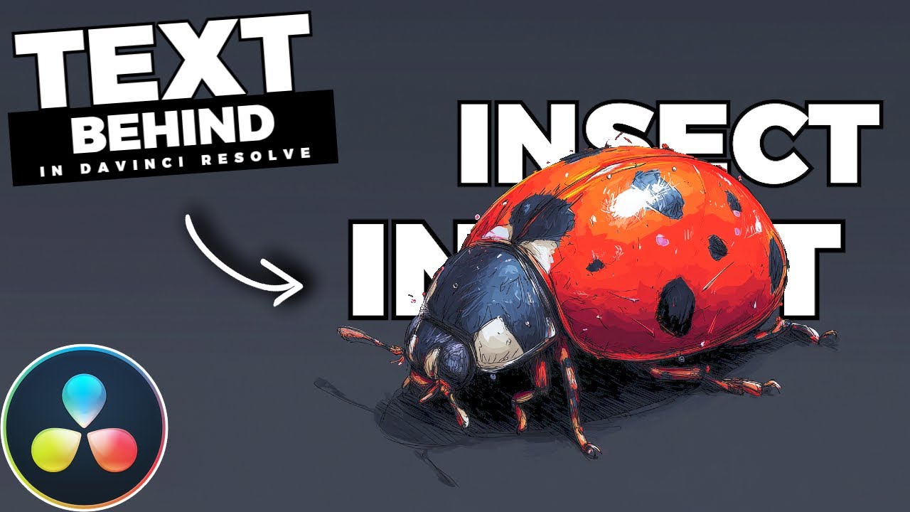 How To Put TEXT Behind MOVING OBJECTS In Davinci Resolve