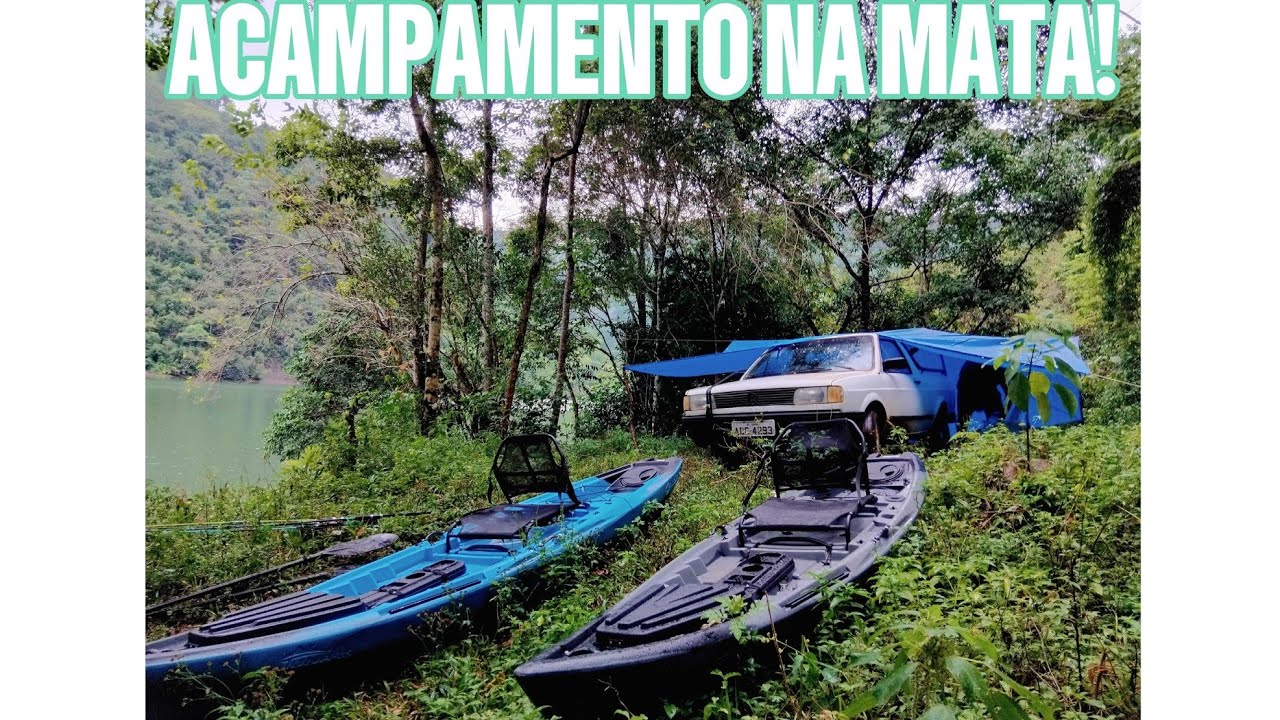 Acampamos na mata selvagem! Pescaria noturna rendeu jundia e traira na espera!