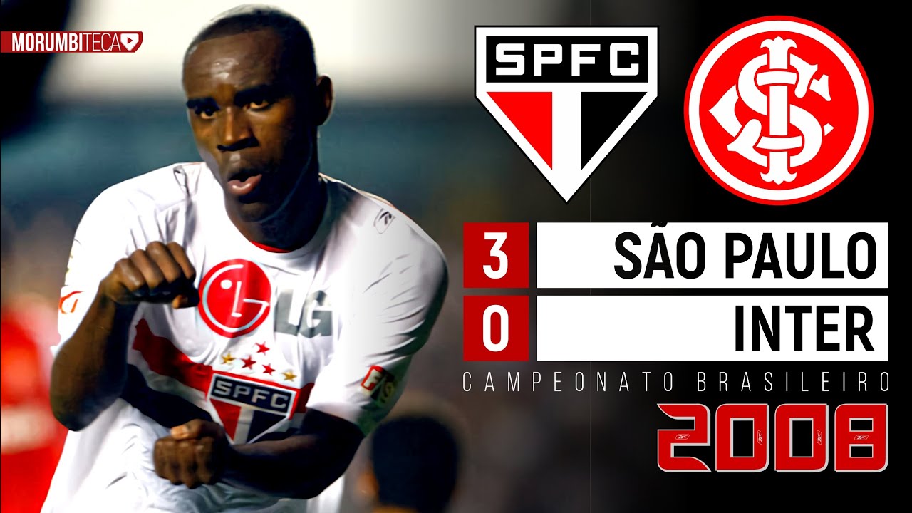 São Paulo 3x0 Inter - 2008 - ACELERANDO E ASSUMINDO A PONTA NA RETA FINAL PARA O TRI!