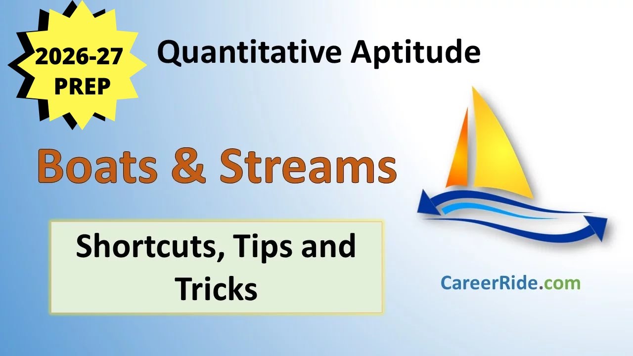 Boats and Streams - Shortcuts & Tricks for Placement Tests, Job Interviews & Exams