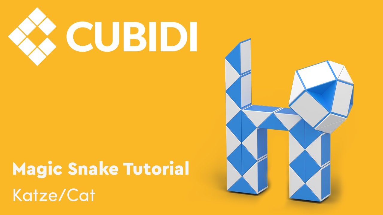 CUBIDI Magic Snake Tutorial – How To – 36 – Anleitung Katze Magic Snake Puzzle