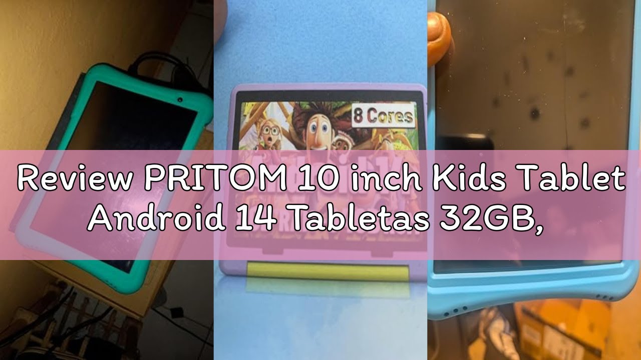 Review PRITOM 10 inch Kids Tablet Android 14 Tabletas 32GB, Quad-Core, 6000mAh, Large HD IPS Display