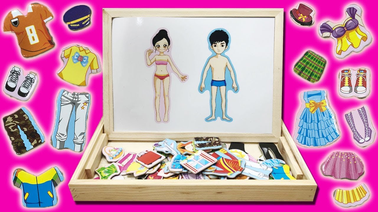 Đồ chơi thiết kế quần áo cho búp bê công chúa hoàng tử 20 bộ quần áo 10 đôi giày - Doll (Chim Xinh)