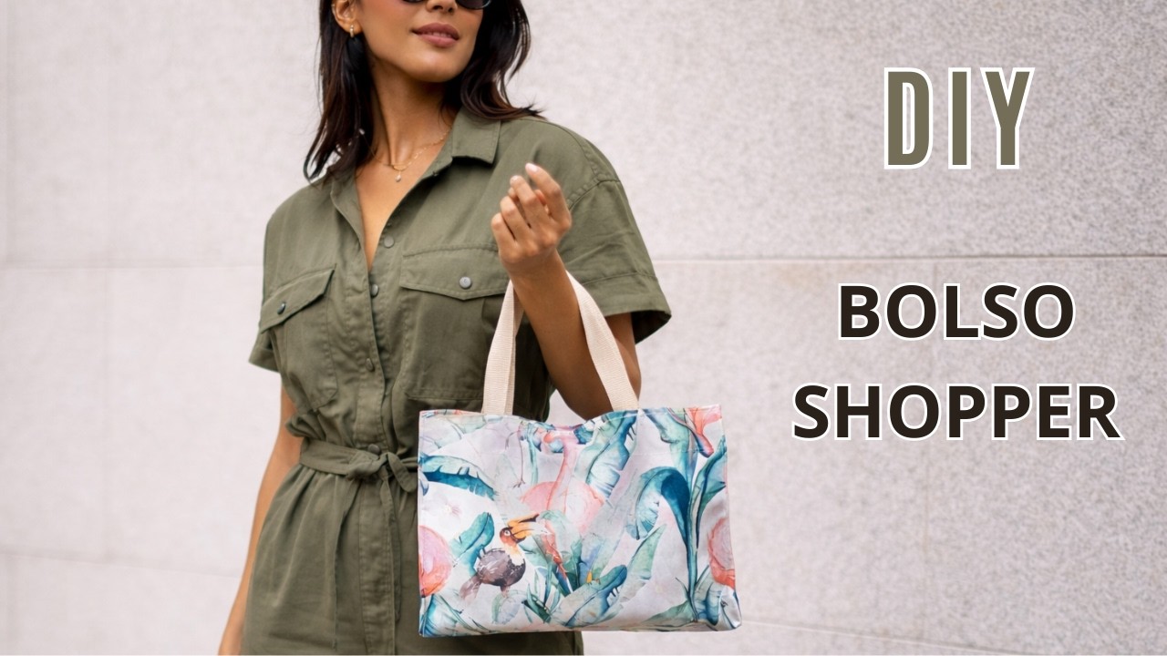 Cómo hacer un BOLSO SHOPPER fácil y elegante en 15 minutos | Tutorial paso a paso 👜